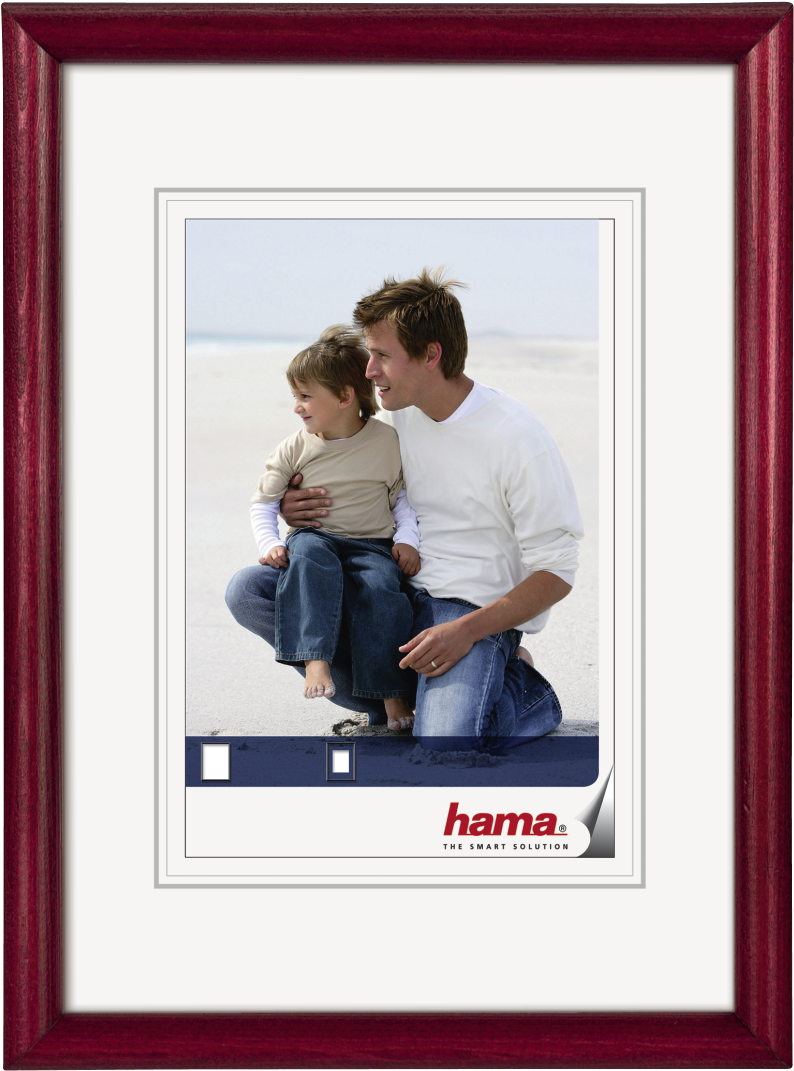 "oregon" Wooden Frame, Burgundy, 50 X 60 Cm - Holzbilderrahmen Rot (1100x1100), Png Download