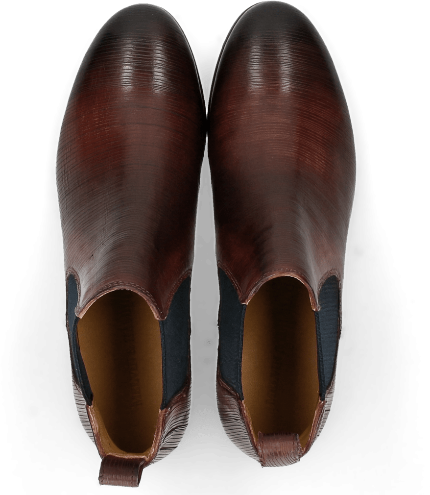 Ankle Boots Sally 25 Lines Cuts Plum Washing - Chelsea Boot (1024x1024), Png Download