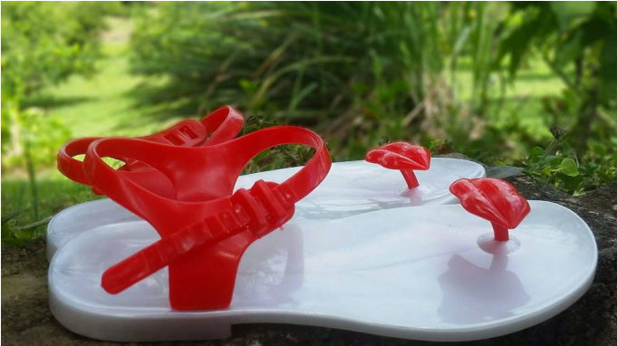 Besos Rouge & Blanc Nacré - Flip-flops (680x680), Png Download