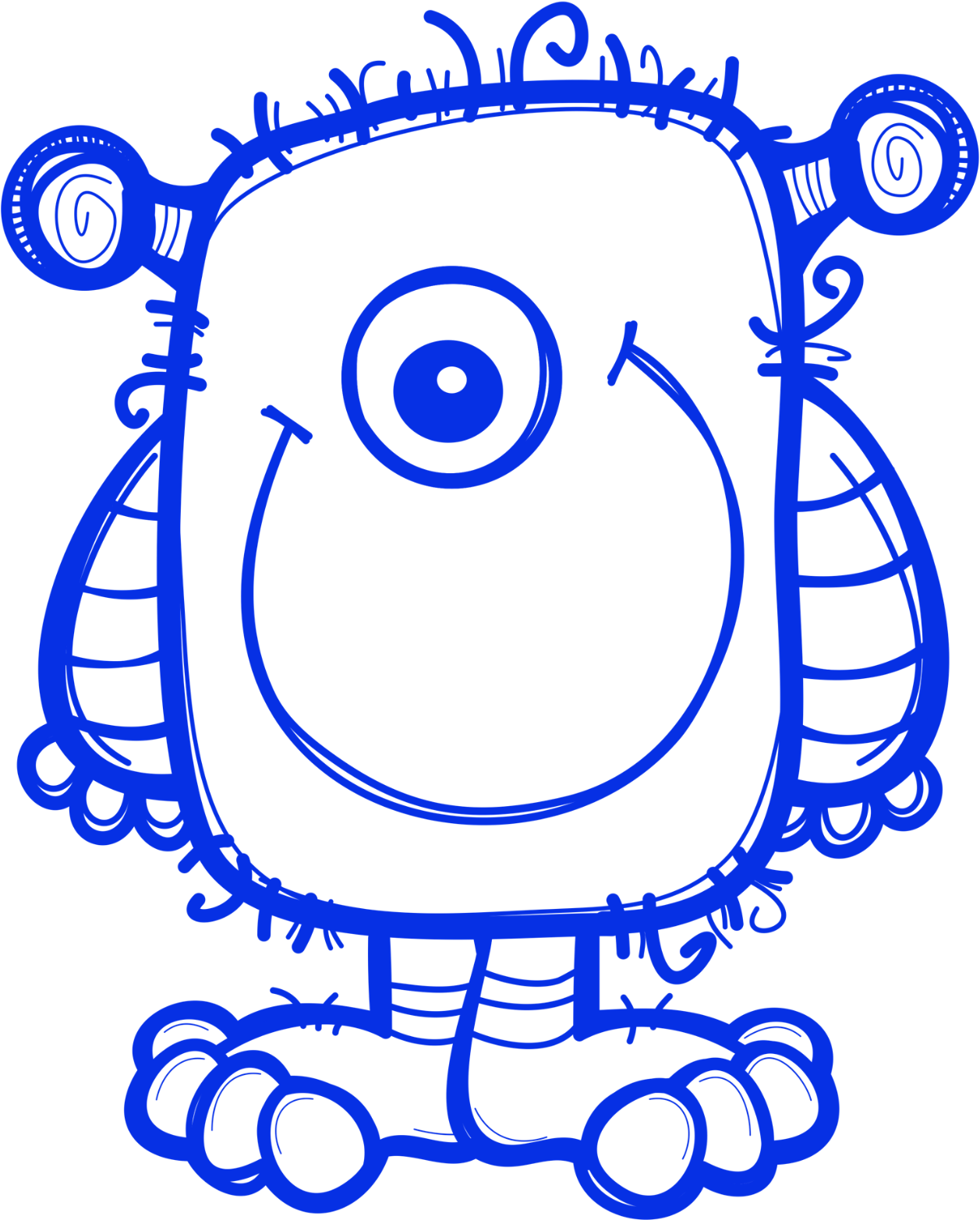 Monster Clipart Multiplication - Free 2 Digit By 2 Digit Multiplication Coloring Worksheets (1358x1629), Png Download