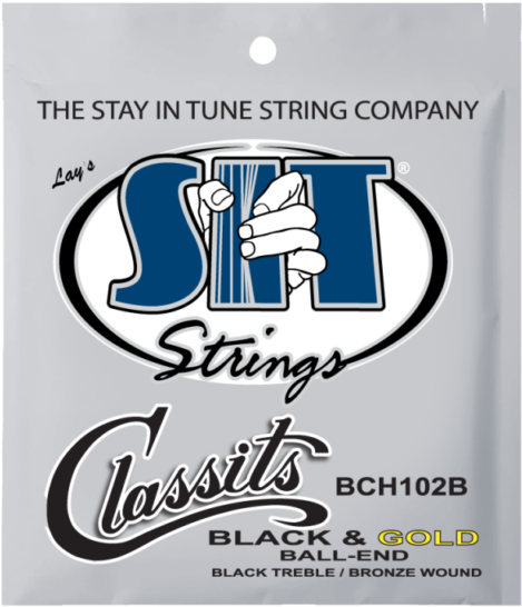 Sit Bch102b High Tension Folk Classits Black And Gold - String (640x640), Png Download