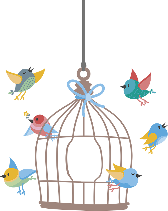 Vinilo De Jaulas Y Pájaros - Good Morning Wishes Happy Thursday (637x800), Png Download