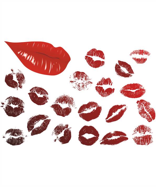 Lips Vector (594x712), Png Download