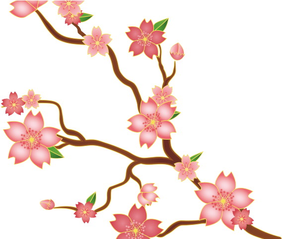 Cherry Blossom Clipart Vector - Illustration (640x480), Png Download