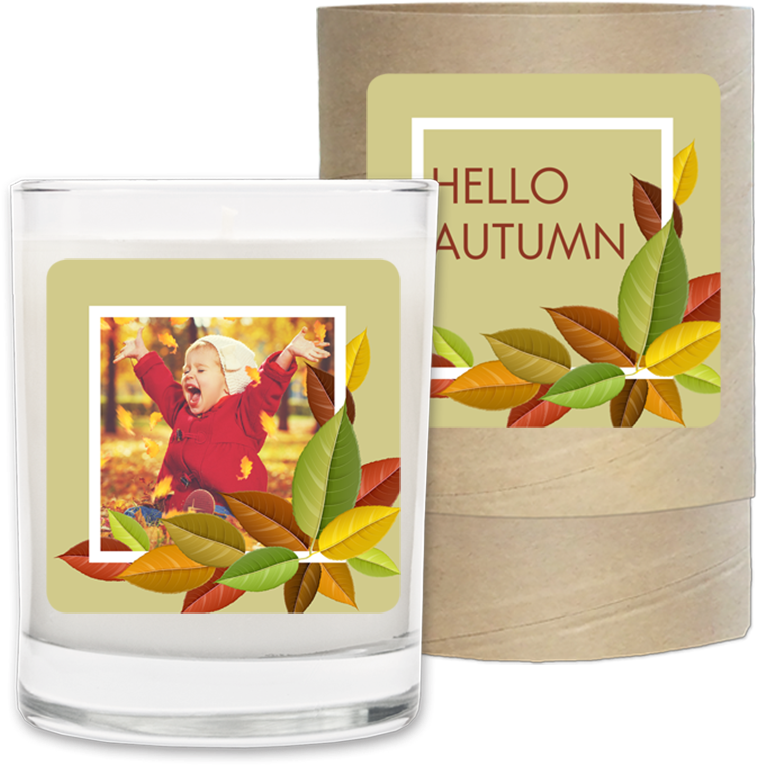 Holiday Candle - Hello Autumn - Picture Frame (900x900), Png Download