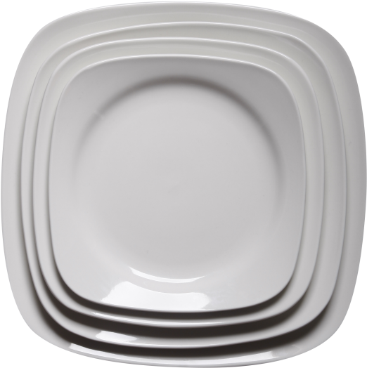 Square Rim Plate 712-71r / 81r / 91r / 101r Cameo Canada - Plate (600x590), Png Download