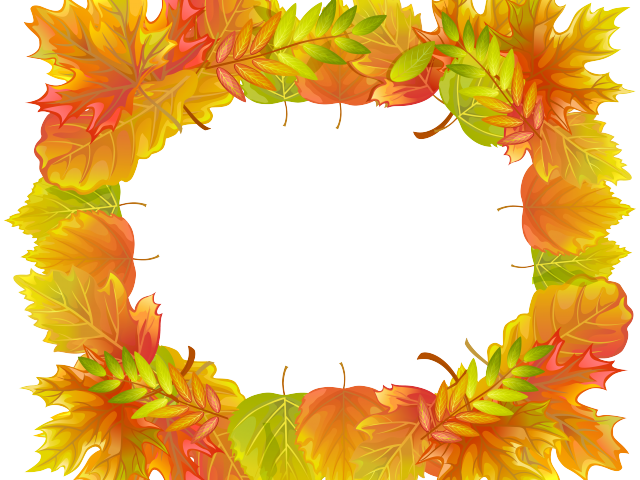 Download Fall Clipart Frame - Autumn Decoration Image Png | Transparent ...