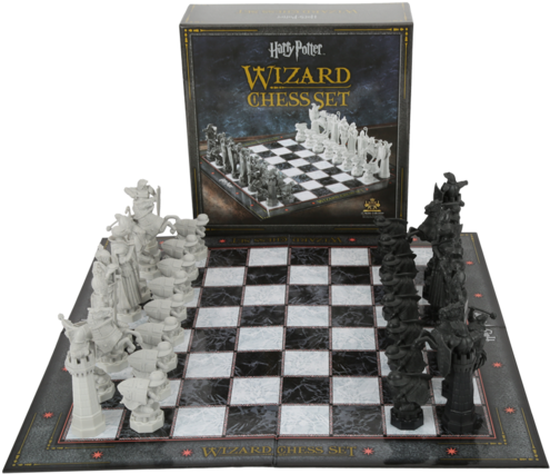 Wizard Chess Set Harry Potter (528x600), Png Download