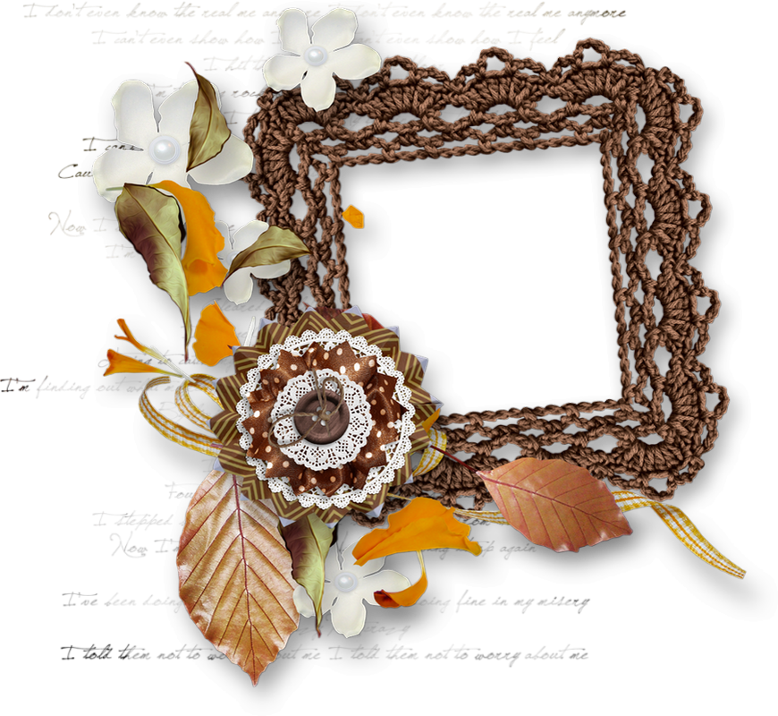 Cadre Automnal, Cluster - Floral Design (870x800), Png Download