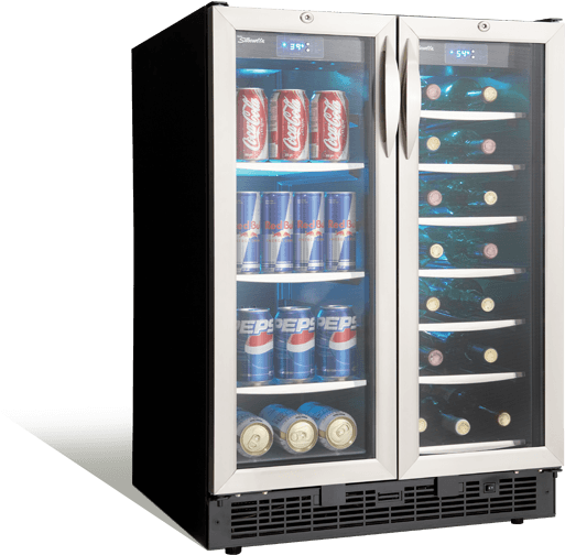 Danby Silhouette Emmental 24” French Door Beverage - Danby Beverage Centre (632x574), Png Download