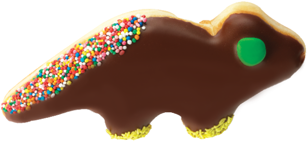 Dinosaur - Dinosaur Donut (900x600), Png Download