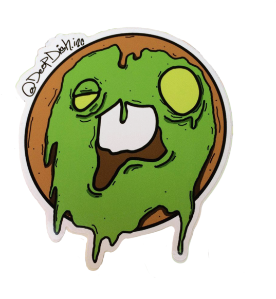 Zombie Donut (600x600), Png Download