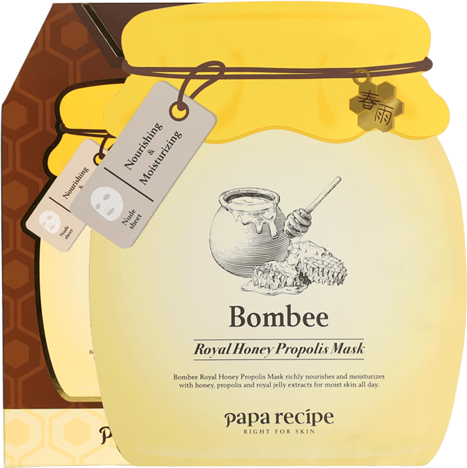 Papa Recipe Spring Rain Royal Honey Mask Small Honey - Papa Recipe Royal Honey Propolis Mask (800x800), Png Download