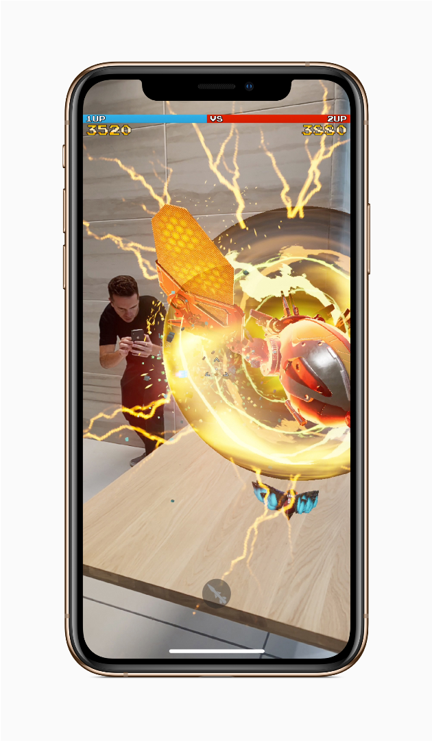 All Three Iphones Feature Apple's New A12 Bionic Processor - Iphone Xs Max Ar (1400x1080), Png Download