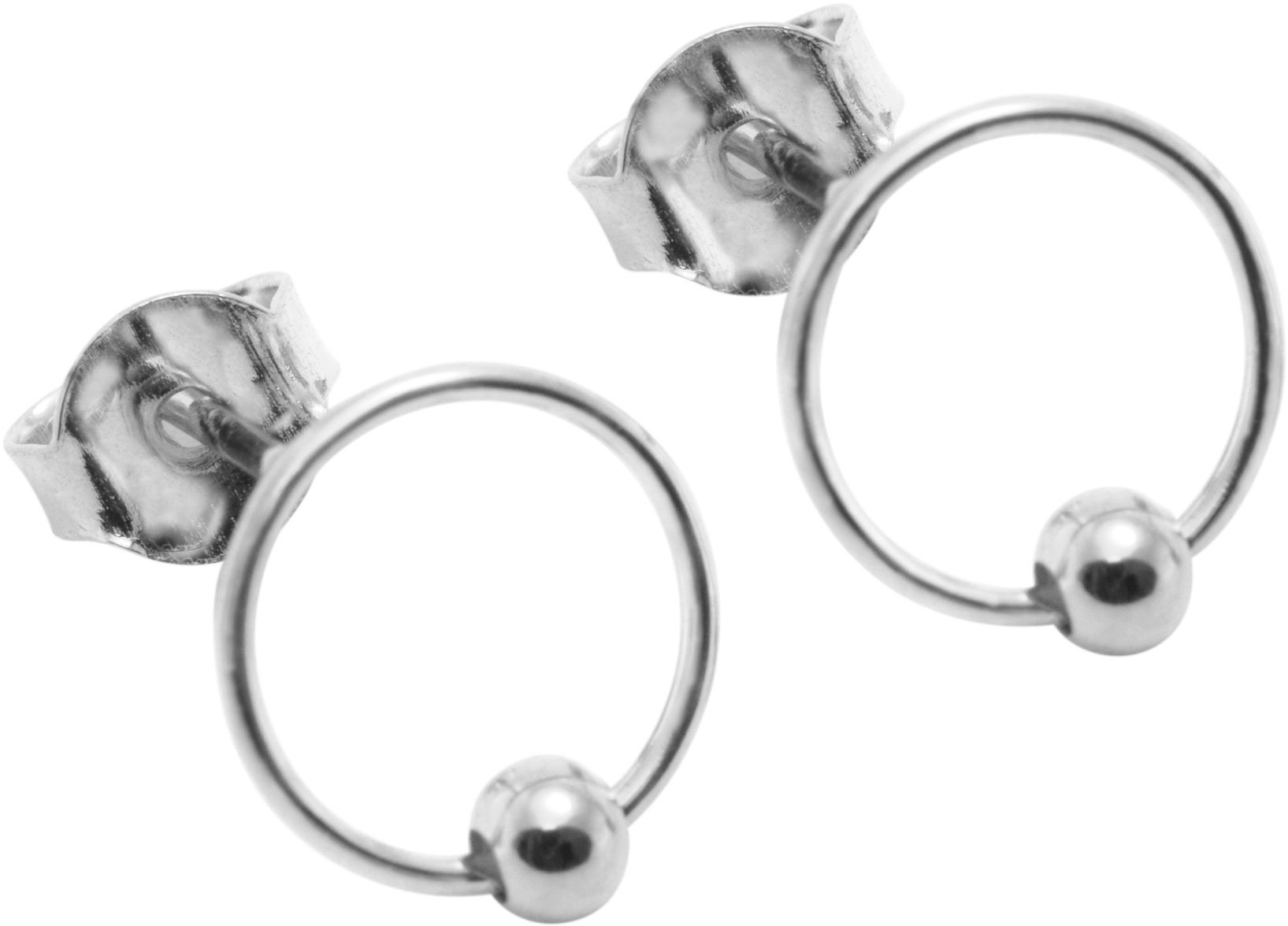 Thin Circle - Earrings (1816x1816), Png Download