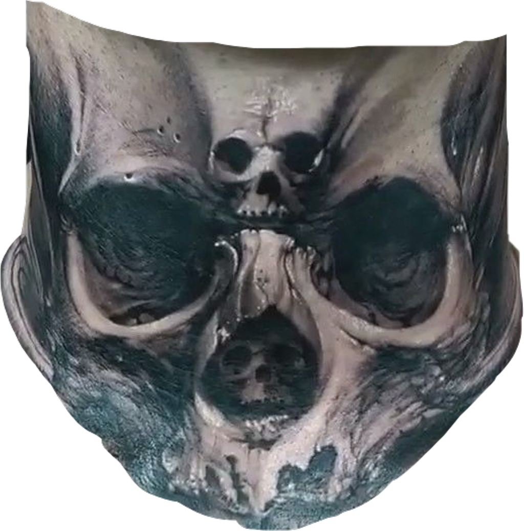 Piercings Tatts Necktat Necktattoo Transparent Background - Tatuajes De Calaveras En El Cuello (1024x1038), Png Download