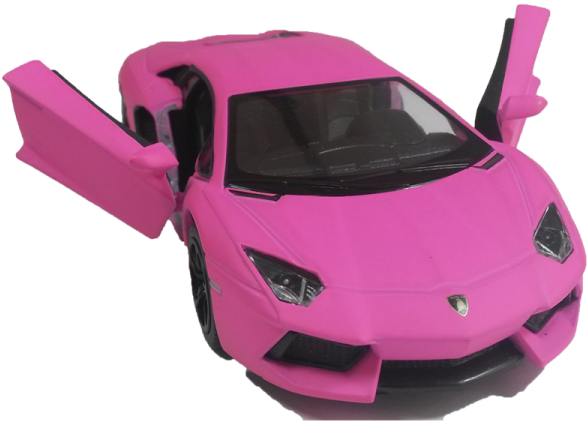 Lamborghini Aventador Lp Kinsmart - Pink Lamborghini Png (600x600), Png Download
