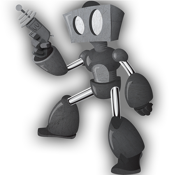 Halloween Character Pin-up With Moving Limbs Swiveling - Military Robot (600x600), Png Download