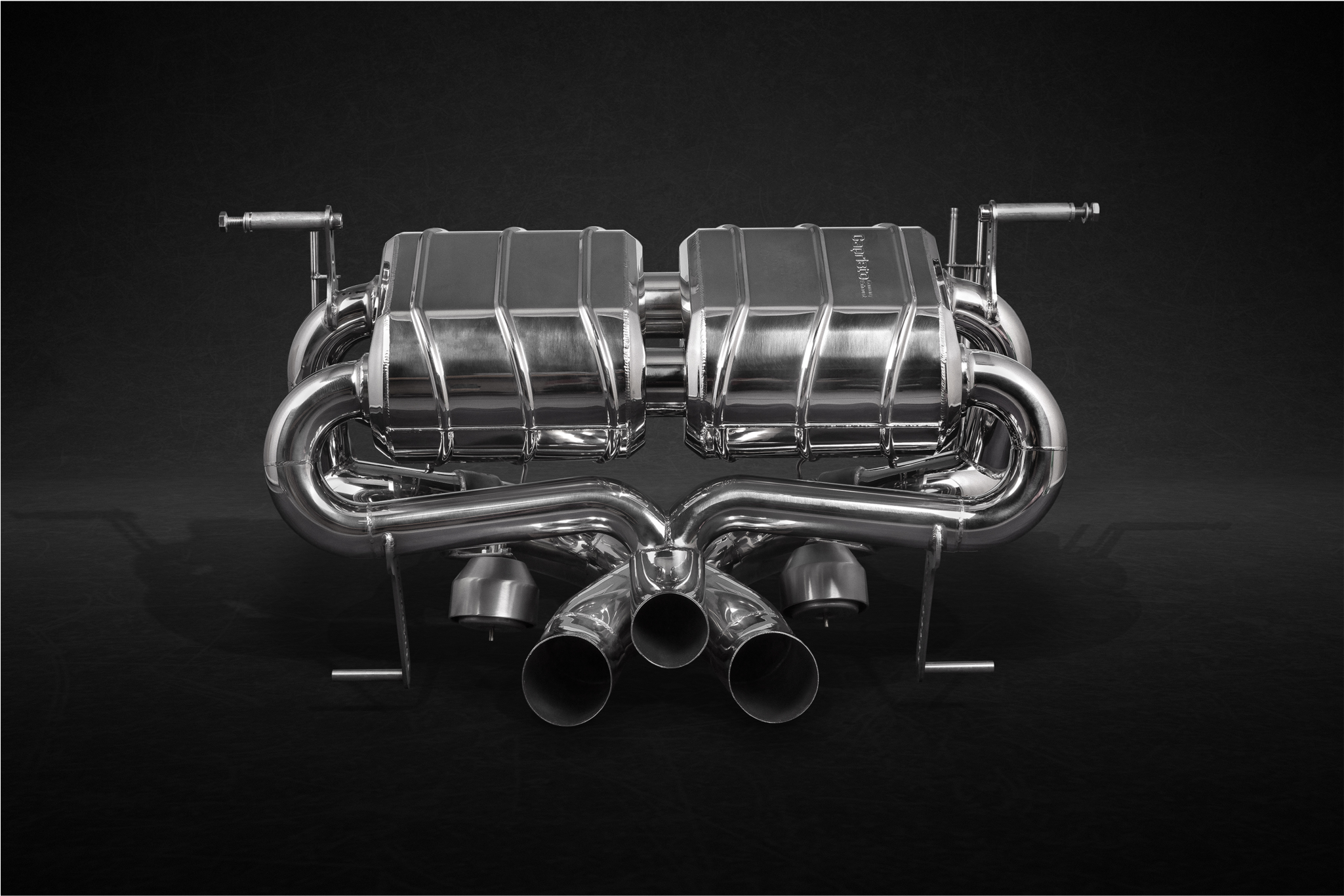 Lamborghini Aventador S Lp740 Valved Exhaust System - Silver (2048x2048), Png Download