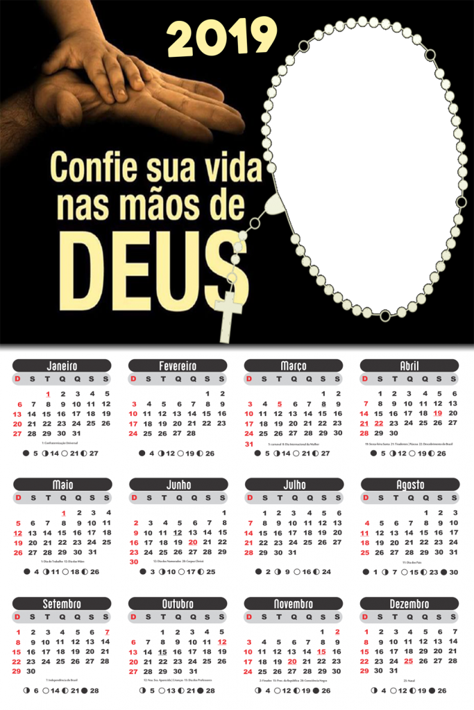 Calendario 2019 Religioso Para Foto Moldura Pdf Calendario 2019 Argentina Png Full Size Png Download Seekpng