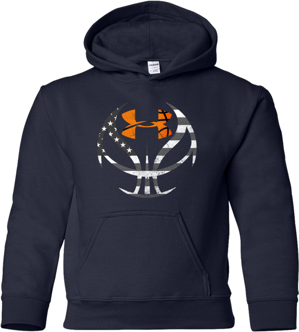 Ua Style - Basketball Outline - Sweatshirt (1155x1155), Png Download