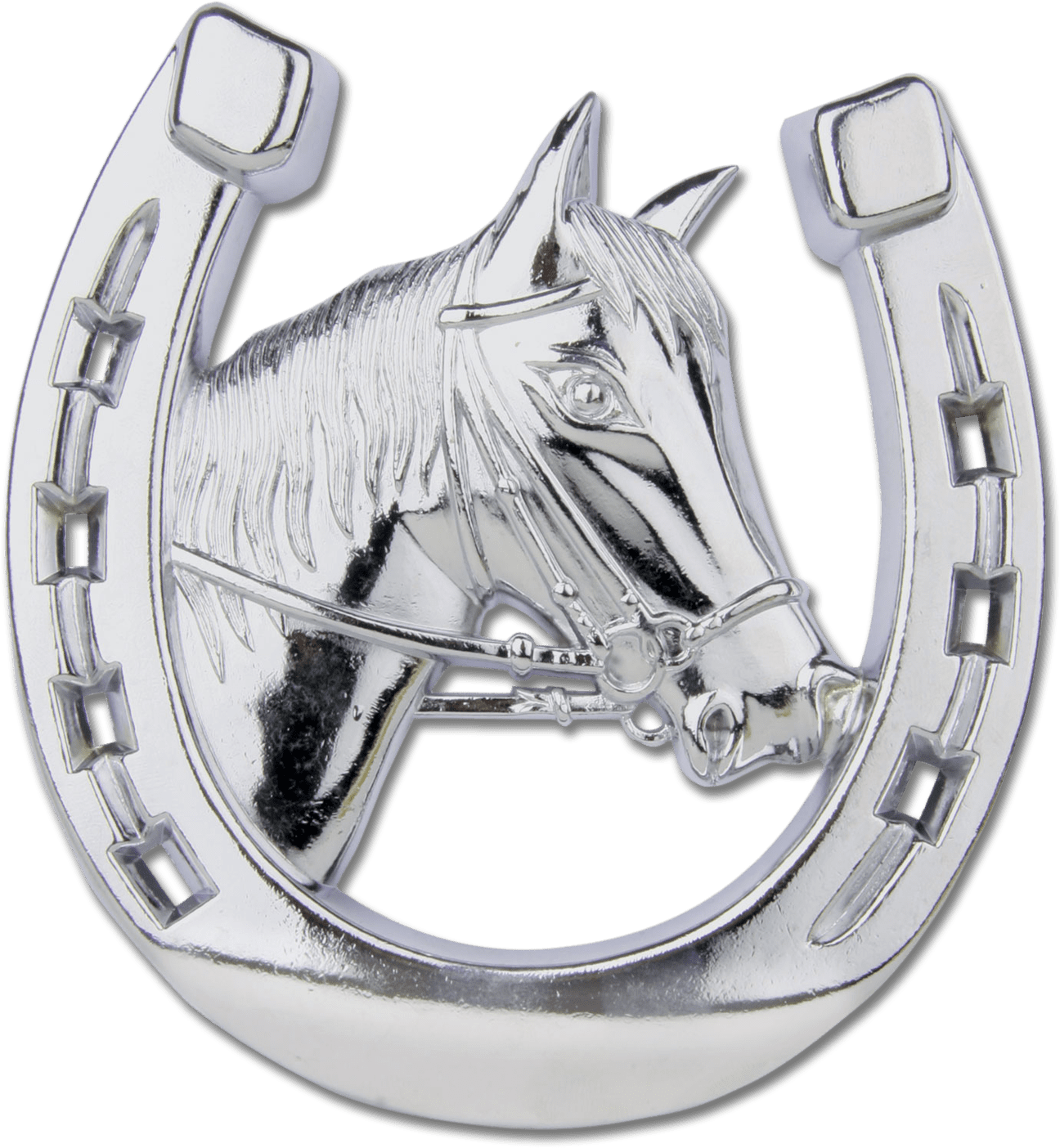Cabeza De Caballo Con Herradura (567x648), Png Download