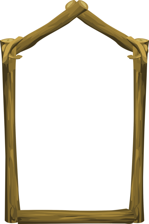 Picture Frames Computer Icons Wood Drawing - Clip Art (499x749), Png Download