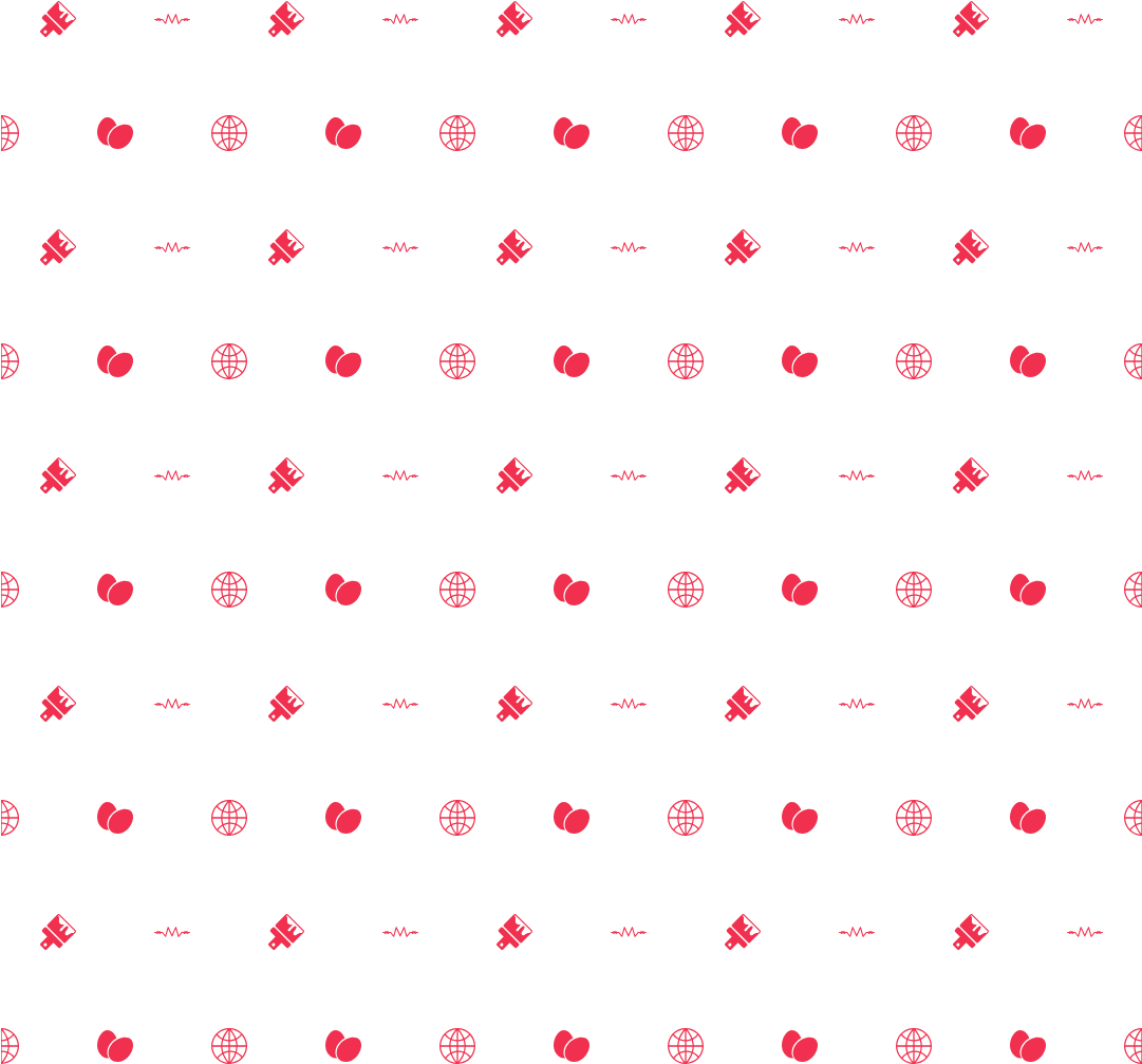 Pixbot › Pattern Design - White Background With Hearts (1080x1080), Png Download