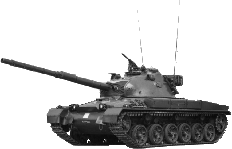 Panzer 51/61 Panzer 61 Aa9 - Panzer 68 Black White (801x502), Png Download