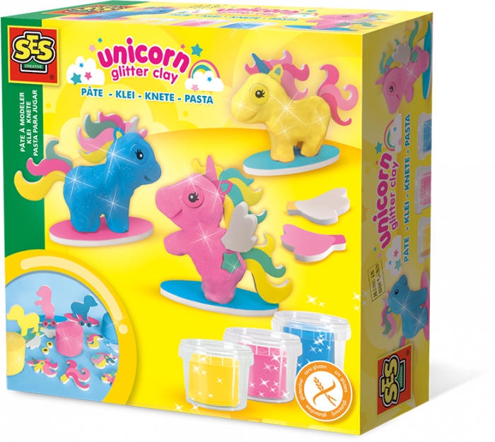 Clay - Unicorns - Ses Creative (700x626), Png Download