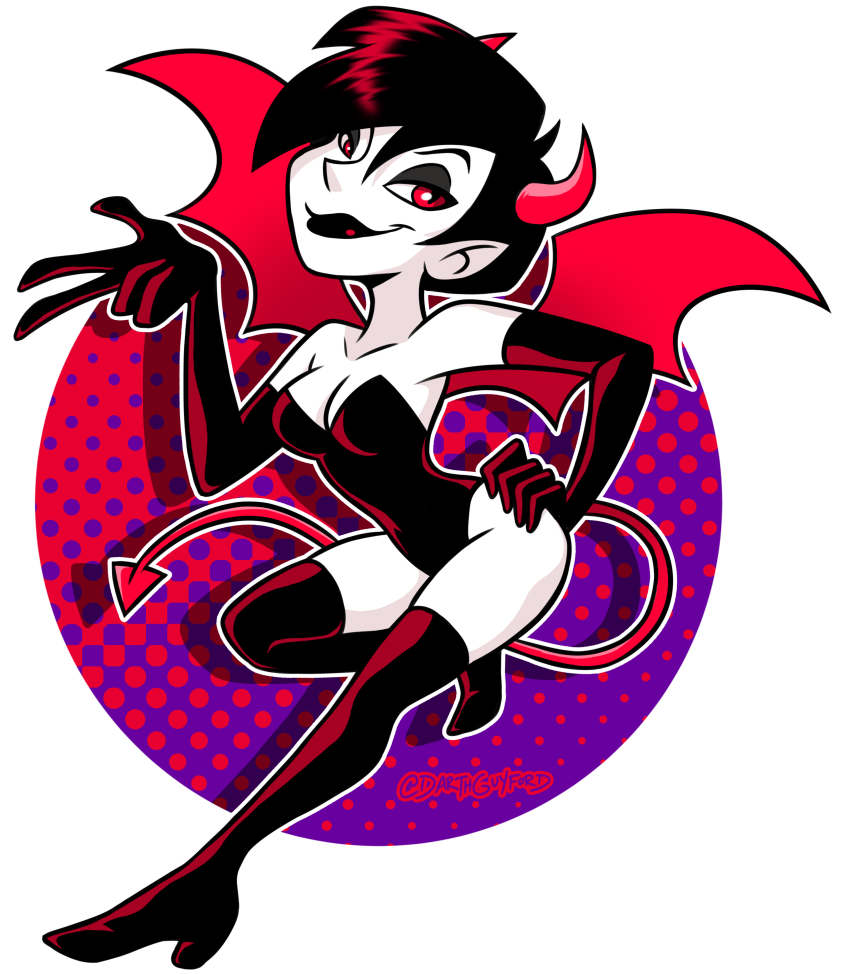She's A Sexy Demon And A Character I Usually Draw In - Cartoon (882x1050), Png Download