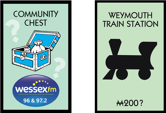 Monopoly Cards - Wessex Fm (775x400), Png Download