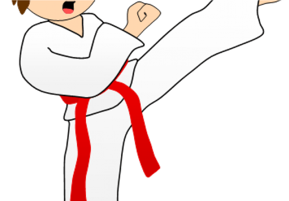 Tae Kwon Do Master Cartoon 7 480 X 360 Carwadnet - Karate (1368x855), Png Download