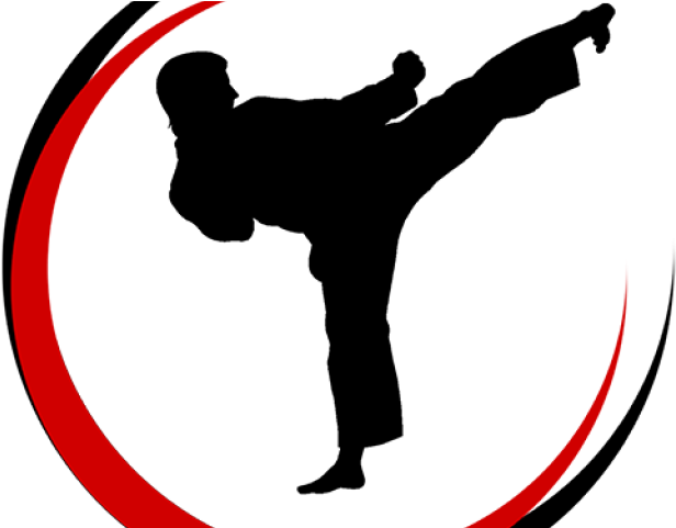 Mixed Martial Arts Clipart Taekwondo Sparring - Taekwondo Silhouette (640x480), Png Download