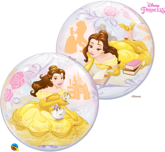 Princess Belle, Disney - Belle Holding A Balloon (650x650), Png Download