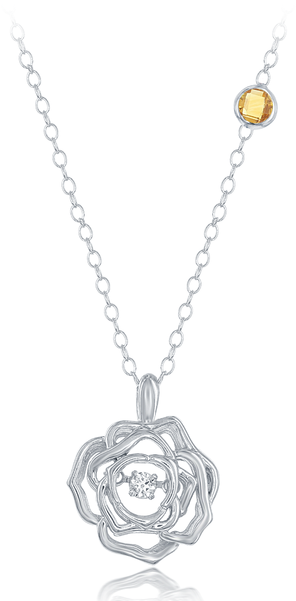 Ladies Enchanted Disney Belle Rose Necklace Riddle - Locket (1200x1200), Png Download