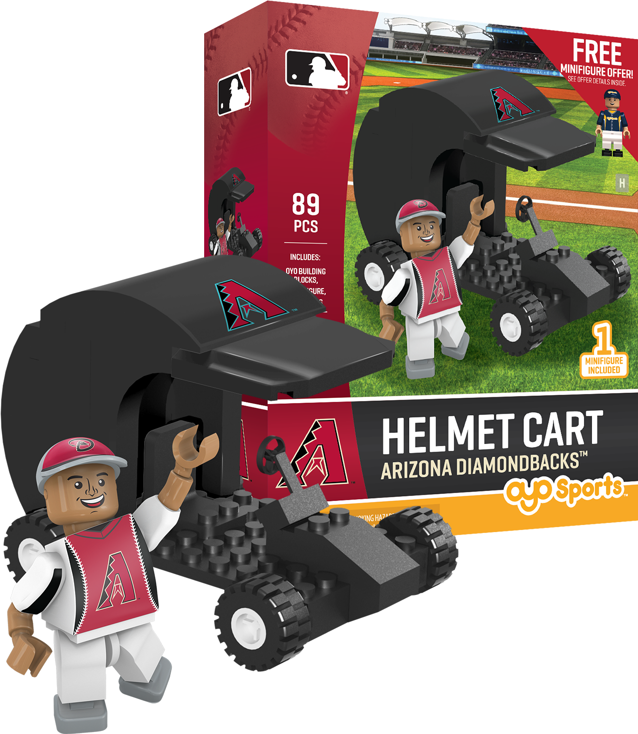 Stock Photo - Oyo Sports Batting Helmet Cart Figurine (1500x1500), Png Download