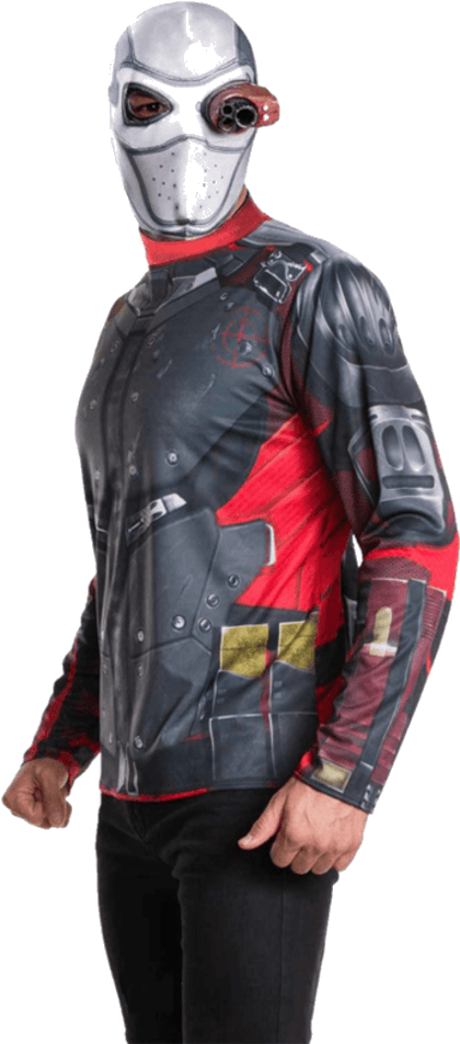 Adult Deadshot Costume Kit - Party City Deadshot Costume (600x951), Png Download