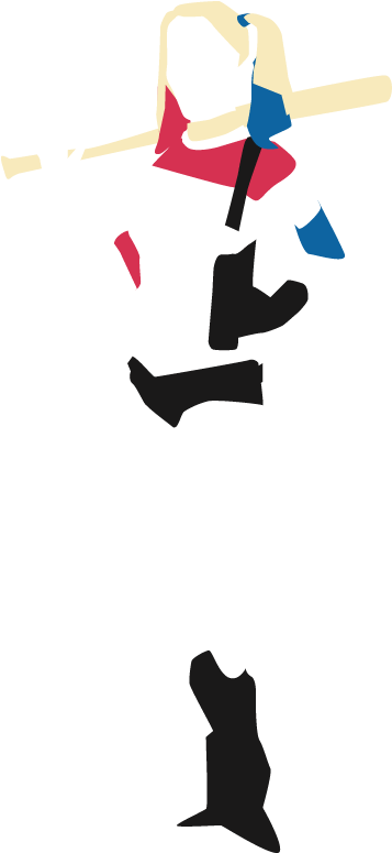 Harley Quinn - Silhouette (800x1080), Png Download
