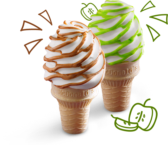Flavourburst - Cone Apple Mcd (720x600), Png Download