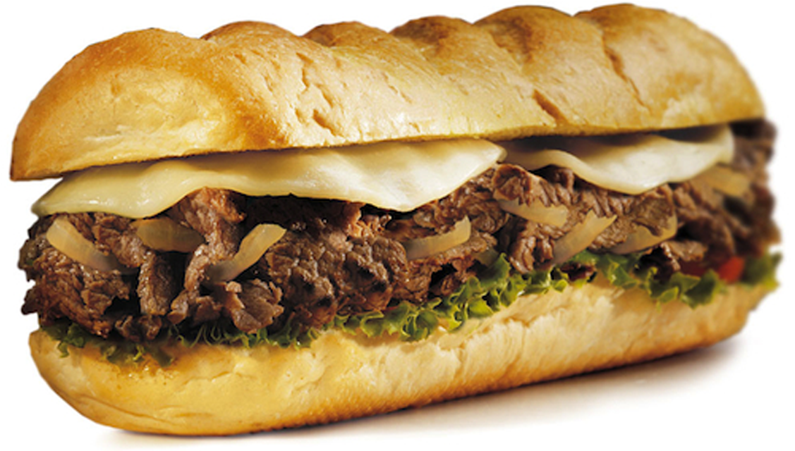 Philly Cheese Steak - Philly Cheese Steak White Background (1200x1200), Png Download