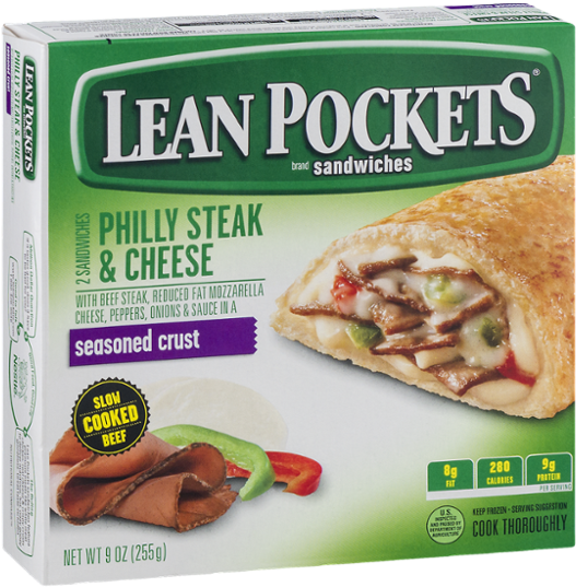 Lean Pockets Sandwiches Philly Steak & Cheese Seasoned - Lean Pockets Ham And Cheese (600x600), Png Download
