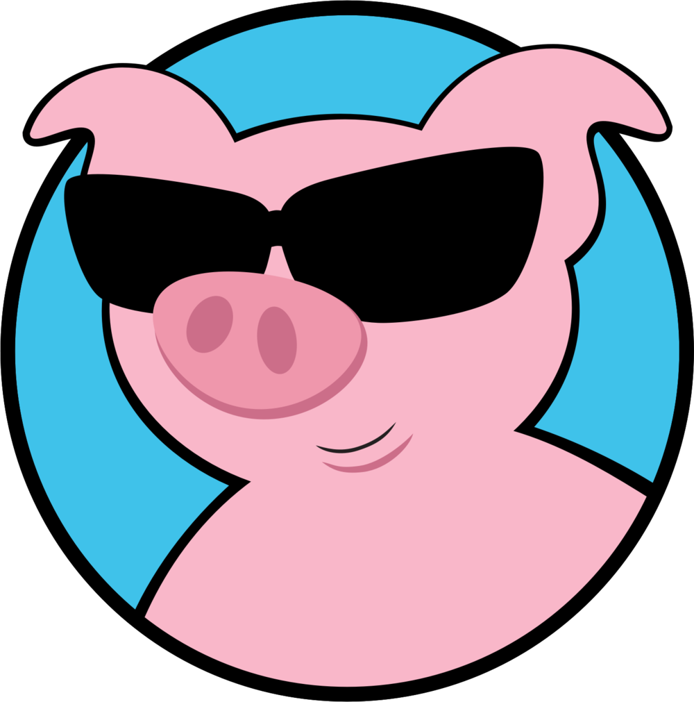 Pig Logo Png - Blind Pig (1000x1011), Png Download
