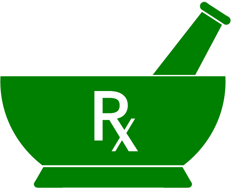 Mortar And Pestle Rx Merchandise - Mortar And Pestle Green (1024x1024), Png Download