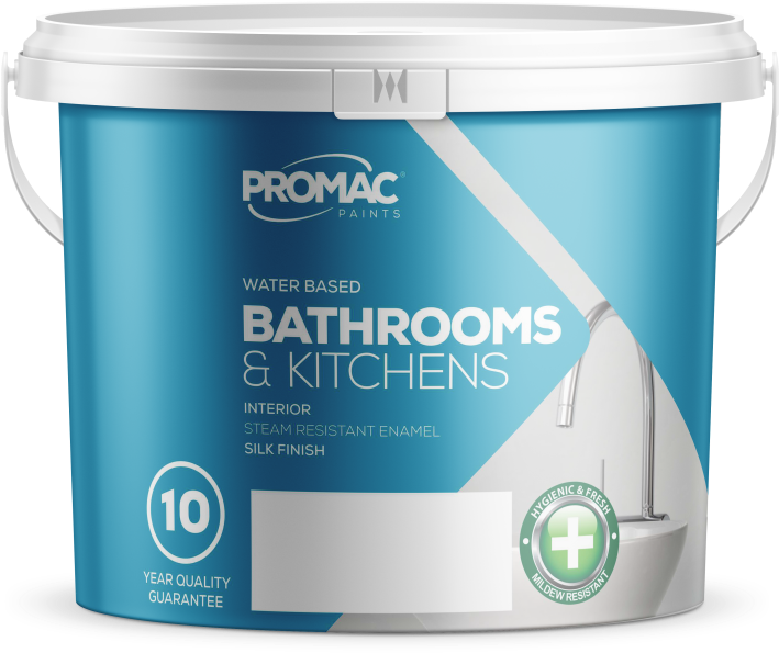 Promac Paints Bathrooms & Kitchens - Box (834x1005), Png Download