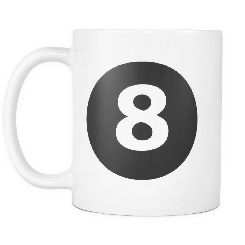 Eight Ball Coffee Mug - Coffee Cup (1000x1000), Png Download