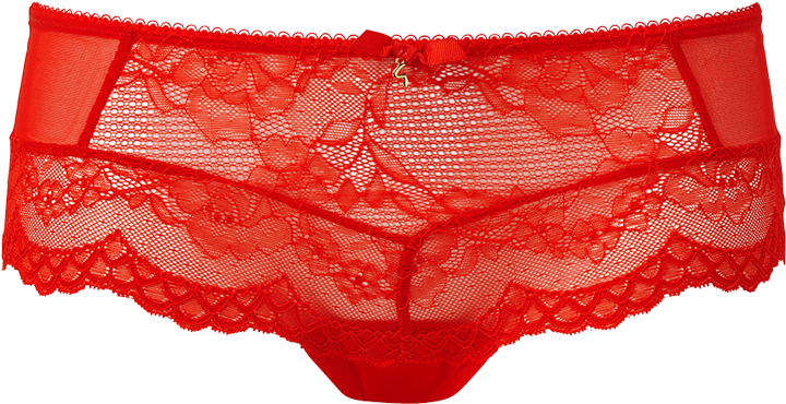 Superboost Lace Short Chilli Red Product Front - Panties (800x1000), Png Download