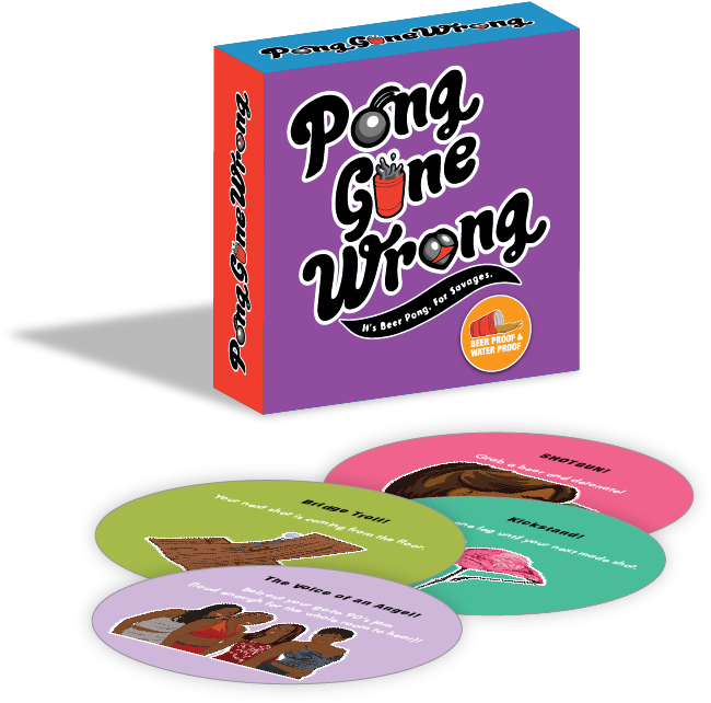 It's Beer Pong For Savages - Graphic Design (803x790), Png Download