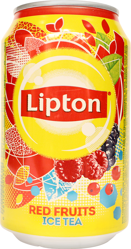 Lipton Ice Tea-red Fruits 330 Ml Can - Lipton Ice Tea Berry (498x942), Png Download