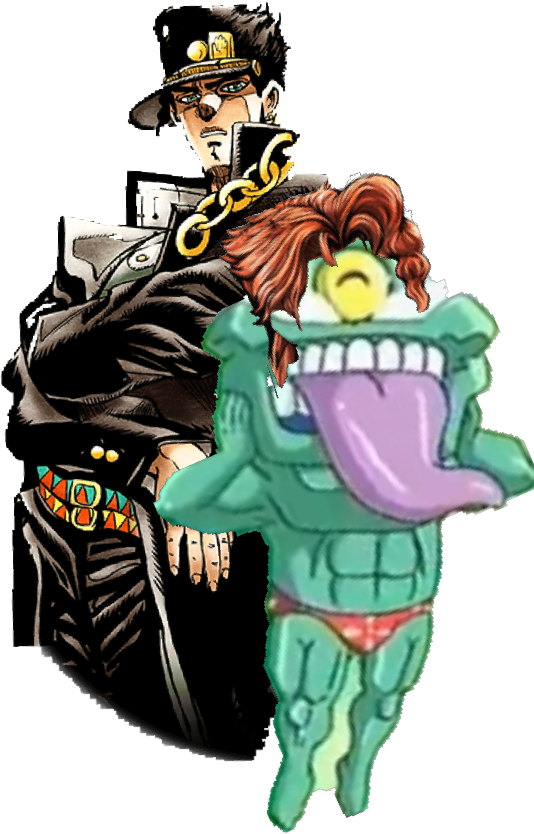 Jotaro And Kakyoin - Cartoon (1080x2160), Png Download